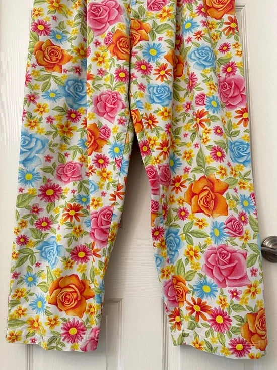Big Bud Press Trousers Vintage Wallpaper Floral Print Pants Women’s Size XL - Picture 5 of 11